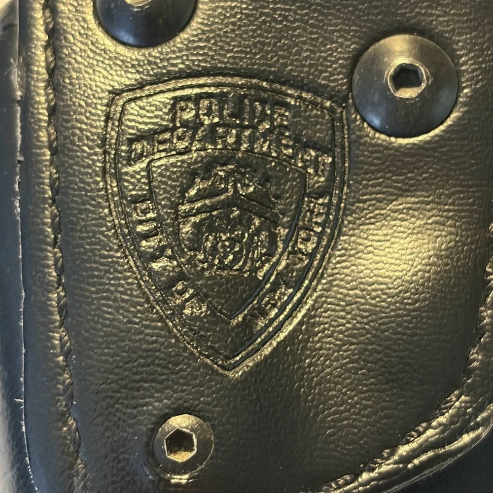 Premium Black Leather Phone Holster